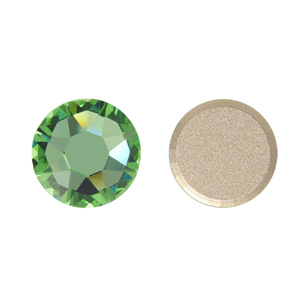 Peridot XIRIUS Round Shape High Quality Glass Beveled Flat Back Rhinestones WholesaleRhinestone