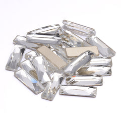 Crystal Cosmic Baguette Shape High Quality Glass Beveled Flat Back Rhinestones