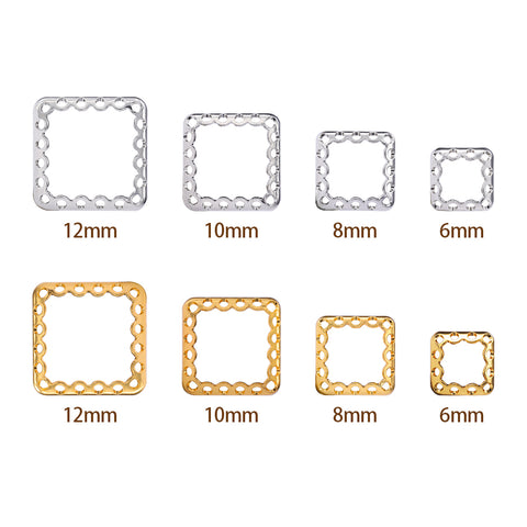 Princess Square Shape High-Quality Sew-on Nest Hollow Claw For Rhinestone Claw settings