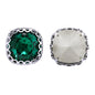 Emerald Cushion Square Shape High-Quality Glass Sew-on Nest Hollow Claw Rhinestones WholesaleRhinestone