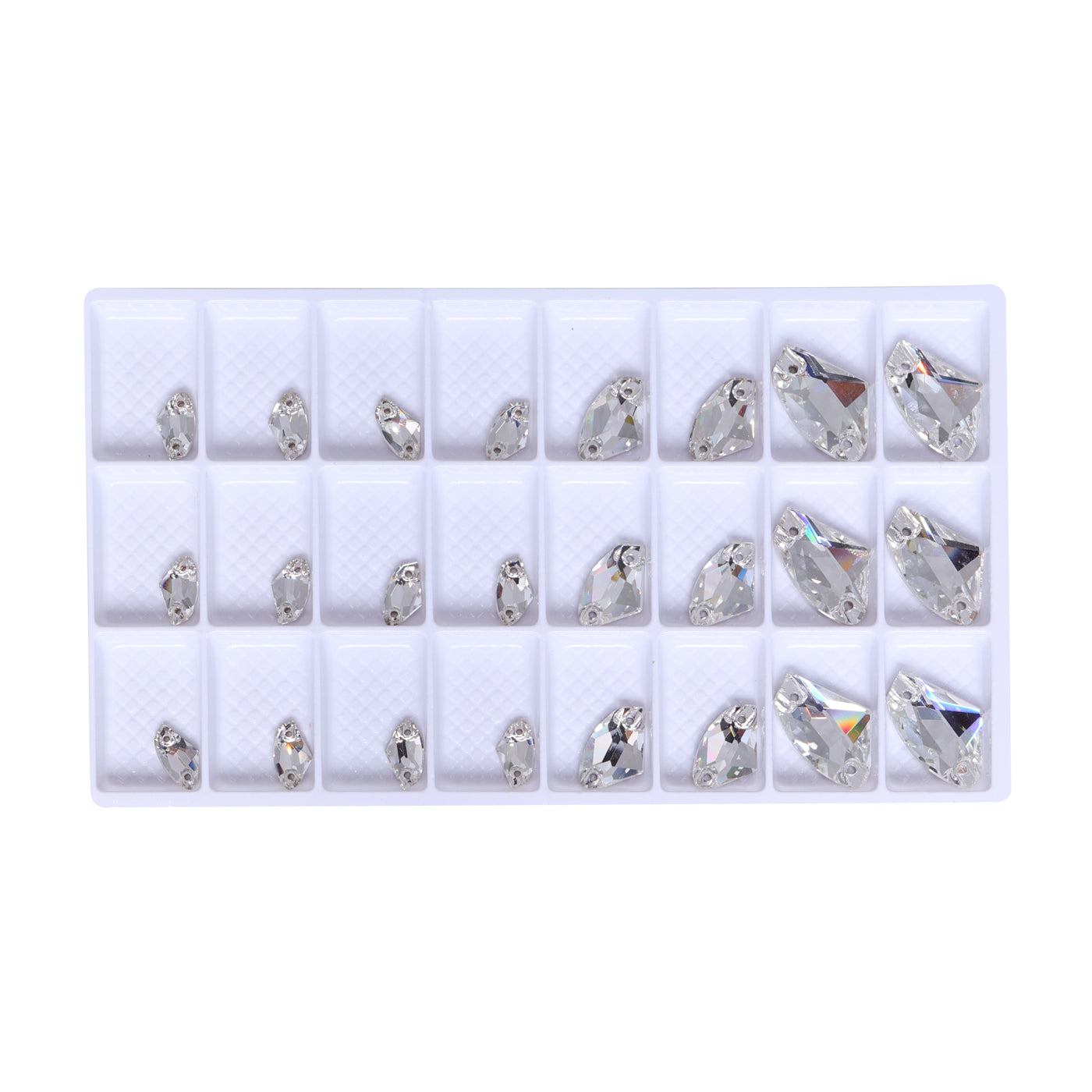 Mixed Sizes Crystal Galactic Shape High Quality Glass Sew-on Rhinestones WholesaleRhinestone