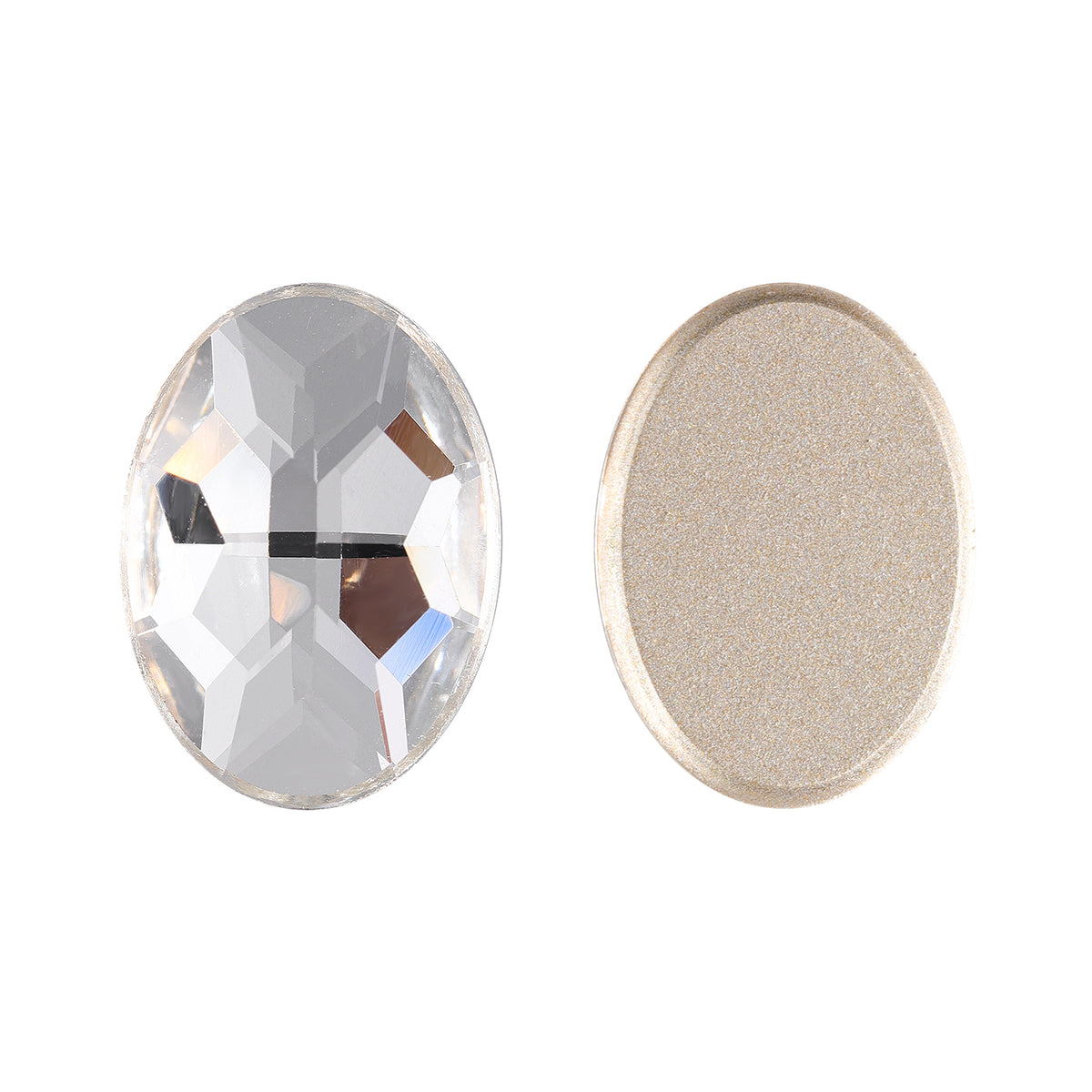 Crystal Oval Shape High Quality Glass Beveled Flat Back Rhinestones WholesaleRhinestone メイン画像