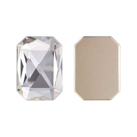 Crystal Octagon Shape High Quality Glass Beveled Flat Back Rhinestones WholesaleRhinestone Imagen principal del producto