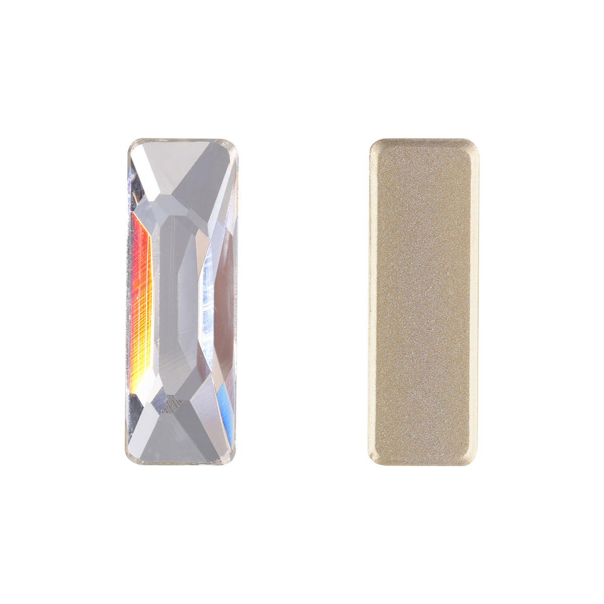 Baguette cosmica cristallina a forma di vetro di alta qualità con strass back flatbero smussati