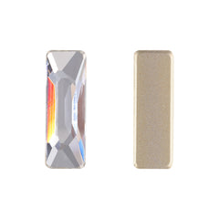 Baguette cosmica cristallina a forma di vetro di alta qualità con strass back flatbero smussati