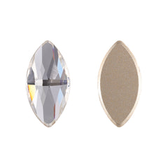 Crystal Navette Shape High Quality Glass Beveled Flat Back Rhinestones