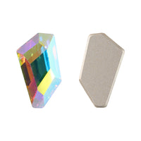 Crystal AB De-Art Shape High Quality Glass Beveled Flat Back Rhinestones