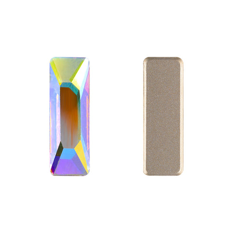Crystal AB Cosmic Baguette Shape High Quality Glass Beveled Flat Back Rhinestones WholesaleRhinestone メイン画像