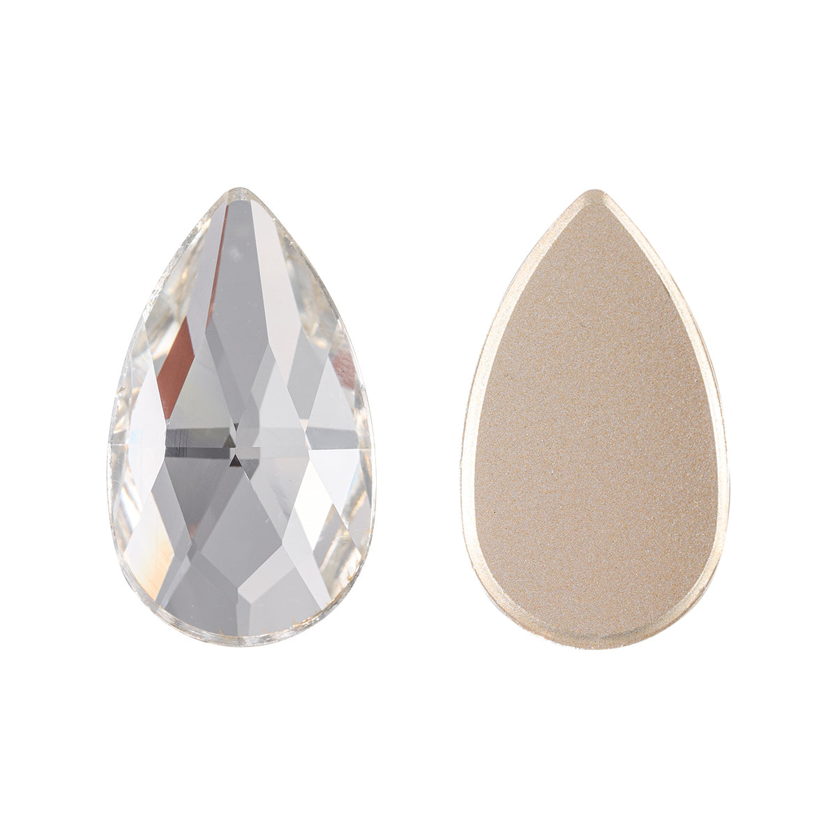 Crystal Drop Shape High Quality Glass Beveled Flat Back Rhinestones