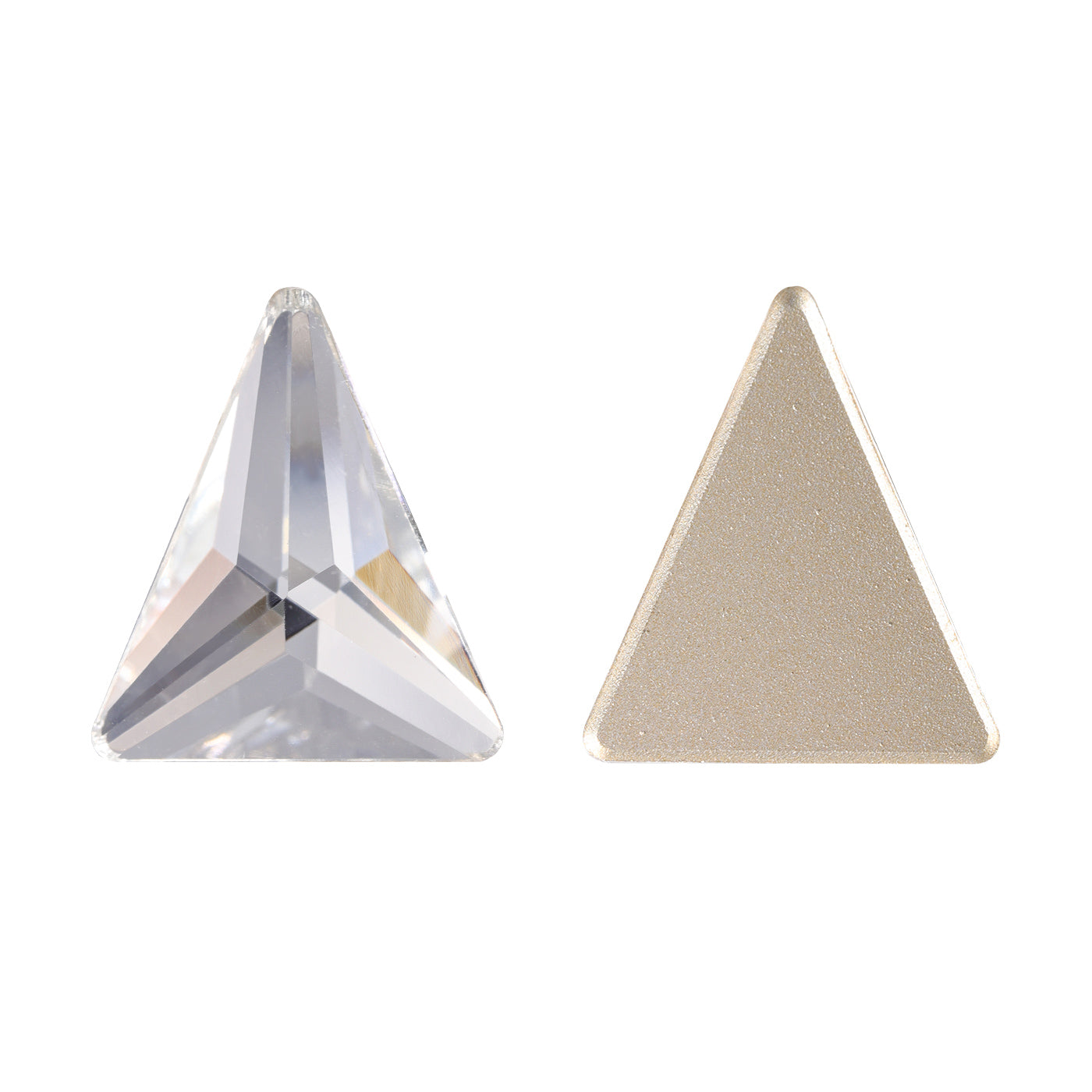 Crystal Derlta Shape High Quality Glass Beveled Flat Back Rhinestones WholesaleRhinestone Imagen principal del producto