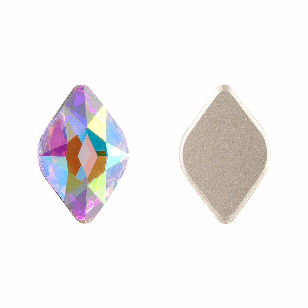 Crystal AB Lemon Shape High Quality Glass Beveled Flat Back Rhinestones WholesaleRhinestone メイン画像