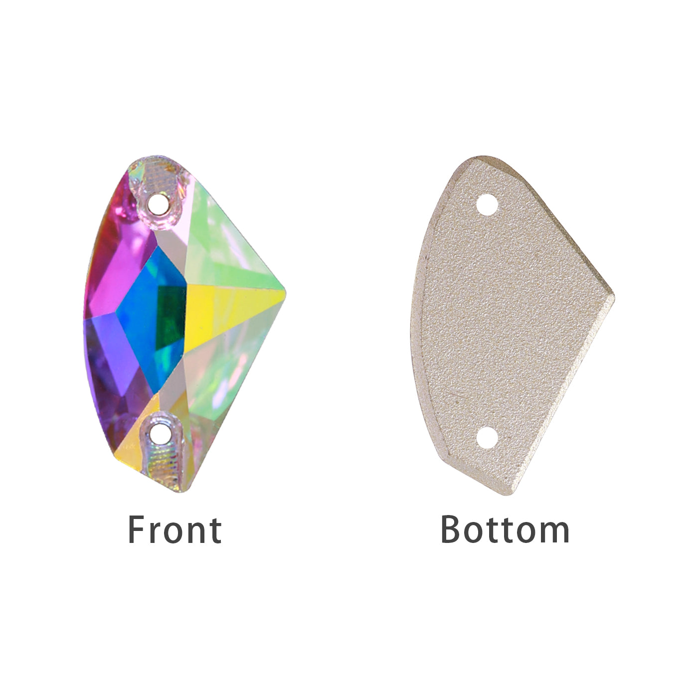 Mixed Sizes Crystal AB Galactic Shape High Quality Glass Sew-on Rhinestones WholesaleRhinestone