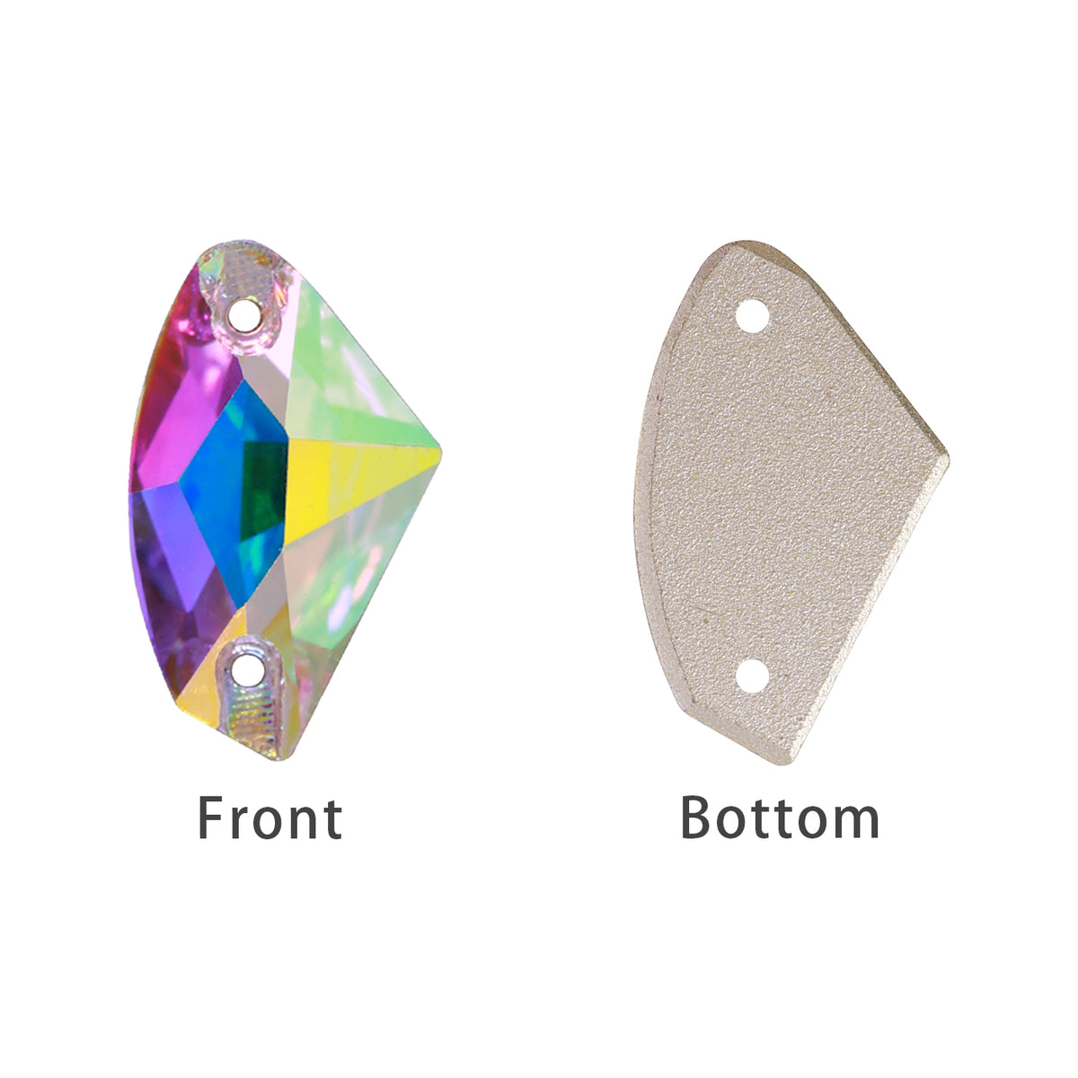 Mixed Sizes Crystal AB Galactic Shape High Quality Glass Sew-on Rhinestones WholesaleRhinestone