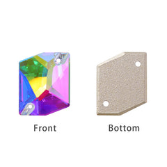 Mixed Sizes Crystal AB Cosmic Shape High Quality Glass Sew-on Rhinestones WholesaleRhinestone