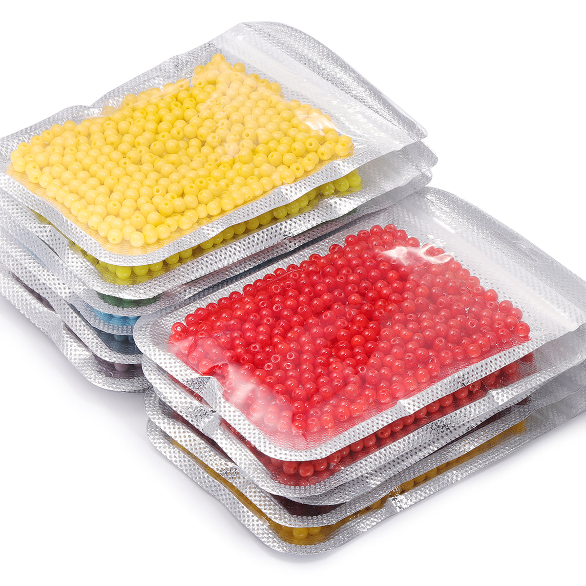 Various Colors 4.5 MM Round Shape Glass Seed Beads for Bracelets and Jewelry Making WholesaleRhinestone