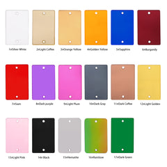 長方形の形状マルチカラーダンスコスチュームのためのアクリル縫製鏡