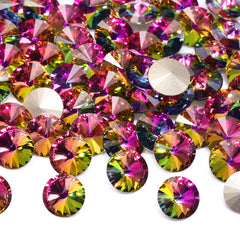 Vitrail Medium Rivoli Shape High Quality Glass Pointed Back Fancy Rhinestones