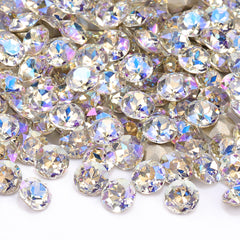 Moonlight Gemstone Flower Shape High Quality Glass Pointed Back Fancy Rhinestones