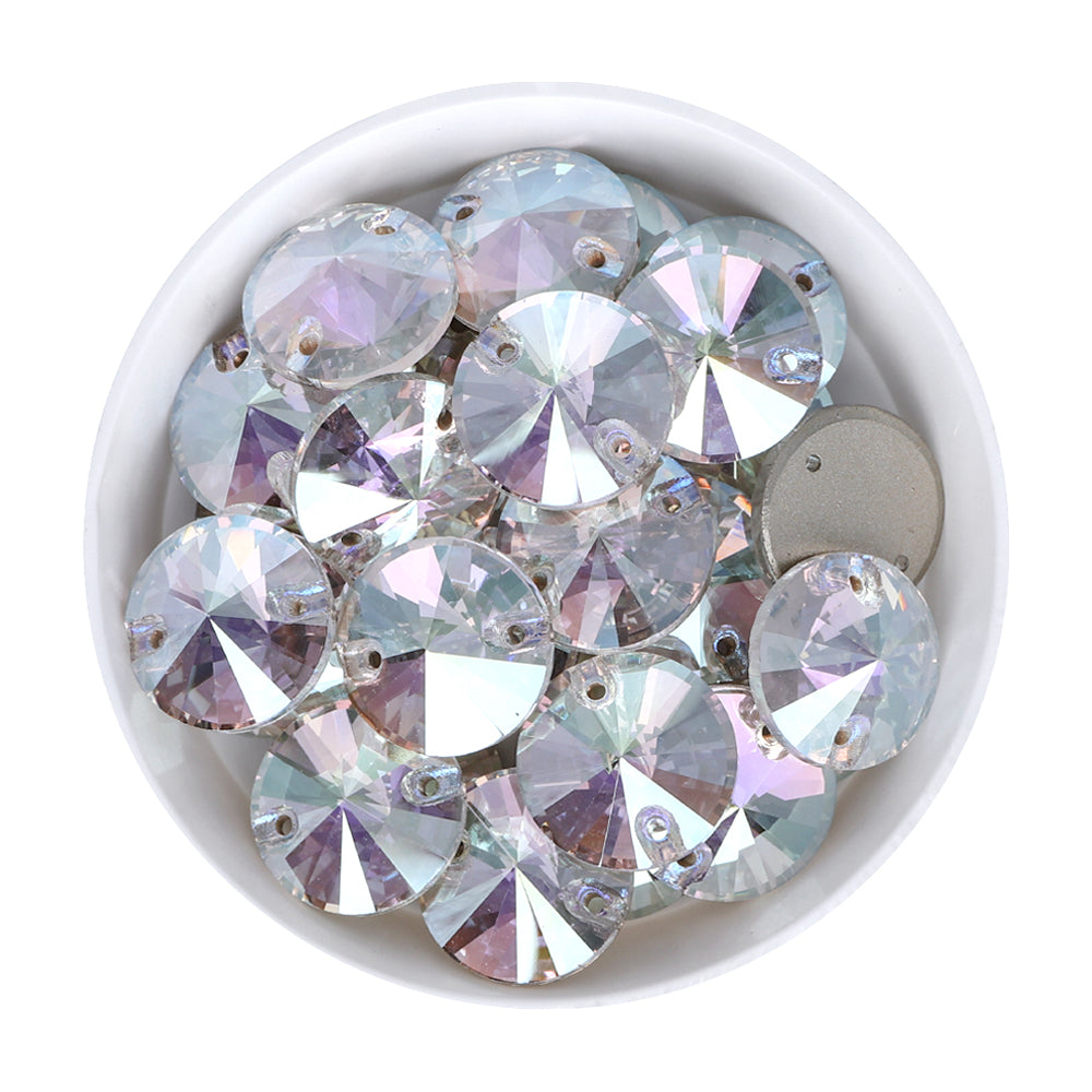 Crystal Transmission Rivoli  Shape High Quality Glass Sew-on Rhinestones WholesaleRhinestone Main image
