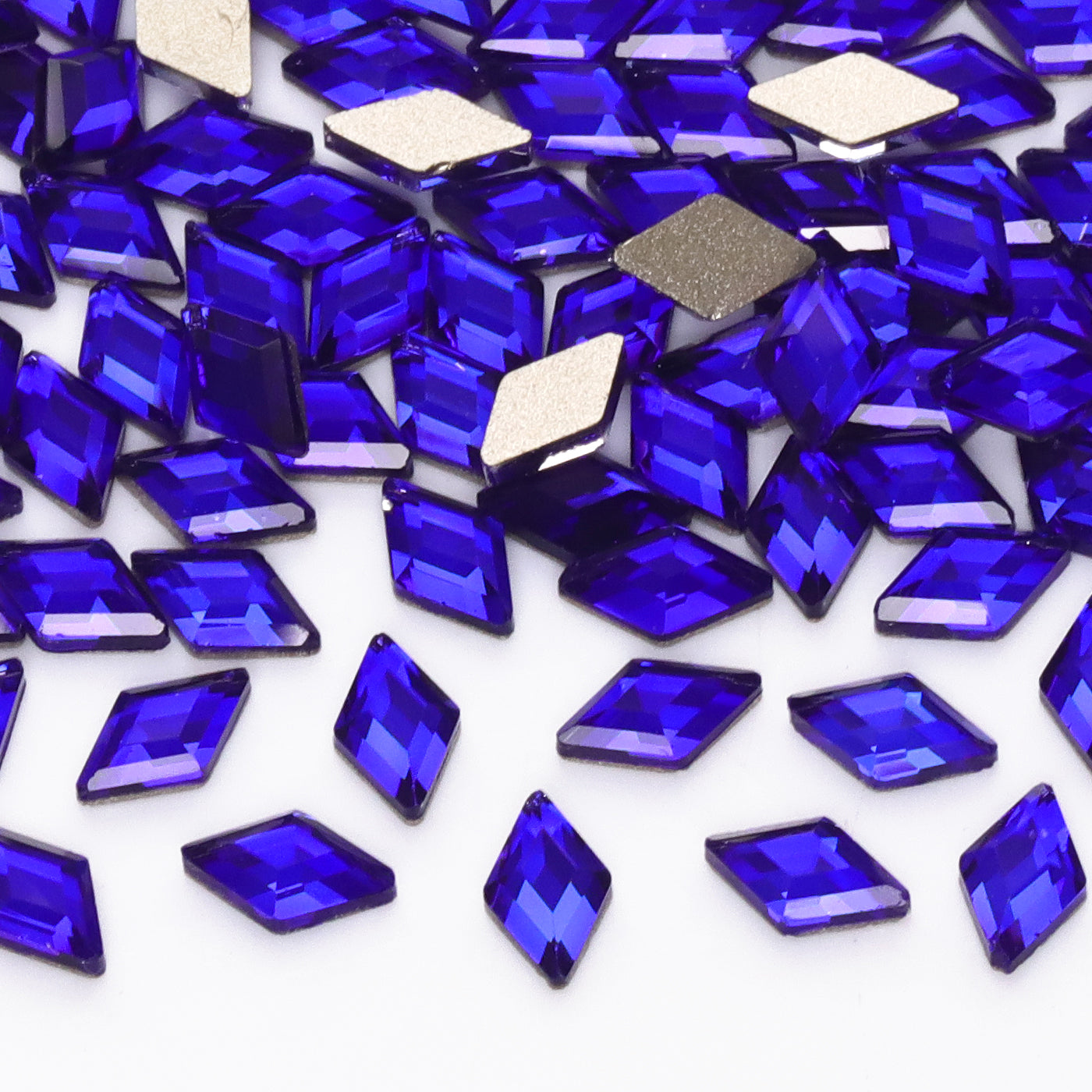 Rhombus Shape Sapphire Flat Back Fancy Rhinestones WholesaleRhinestone Main image