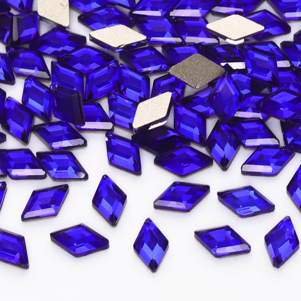 Rhombus Shape Sapphire Flat Back Fancy Rhinestones WholesaleRhinestone