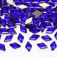 Rhombus Shape Sapphire Flat Back Fancy Rhinestones WholesaleRhinestone