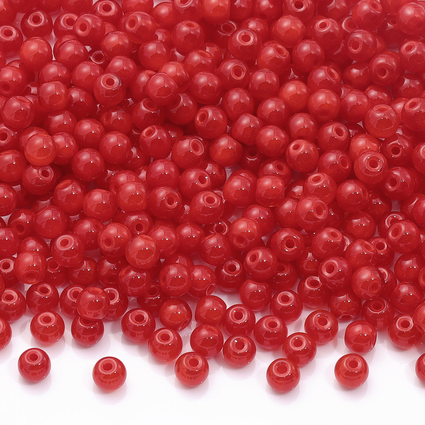 Various Colors 4.5 MM Round Shape Glass Seed Beads for Bracelets and Jewelry Making WholesaleRhinestone