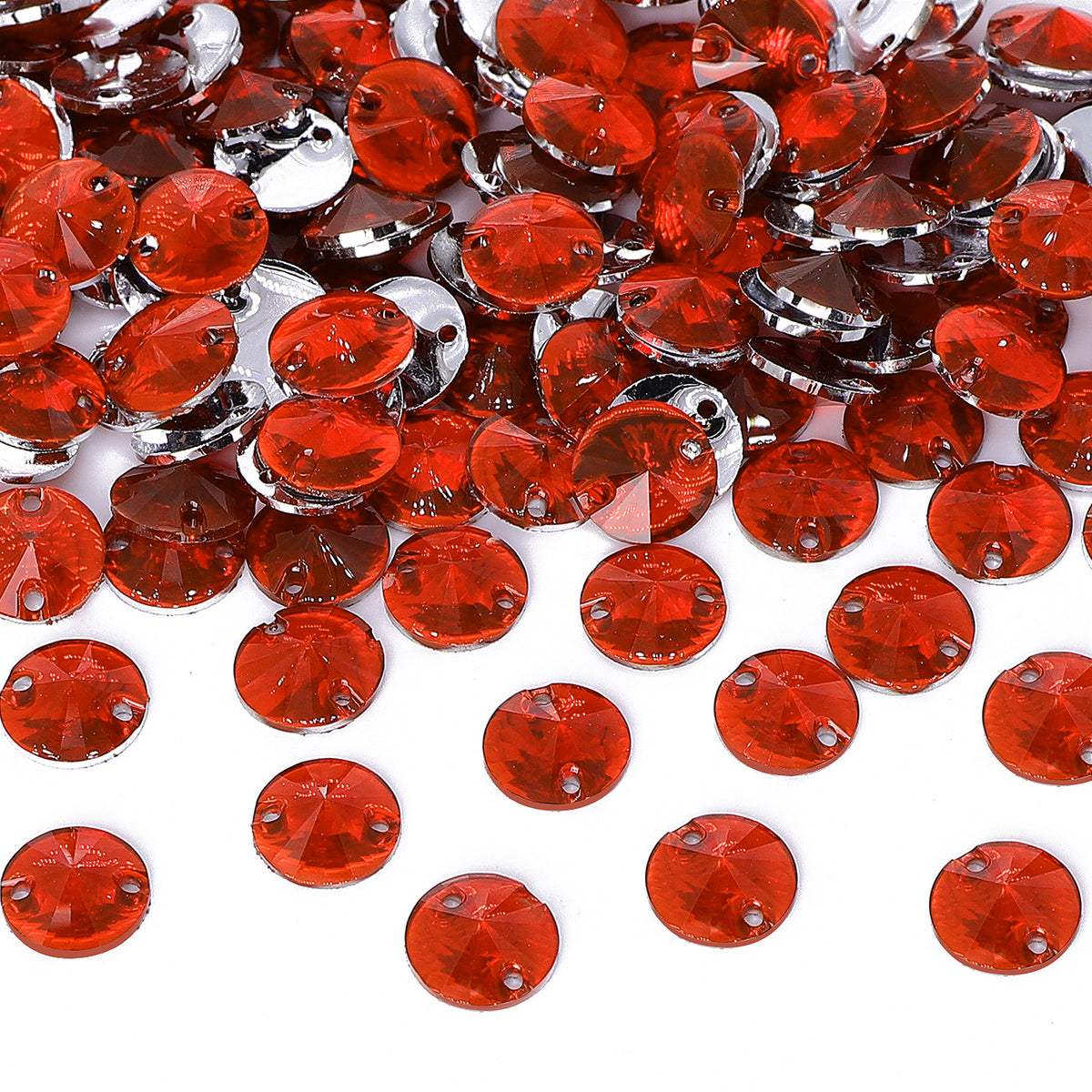 Rivoli Light Siam Resin Sew-on Rhinestones For Dance Costume WholesaleRhinestone Main image