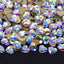 Heart Shape Crystal AB Glass Flat Back Fancy Rhinestones