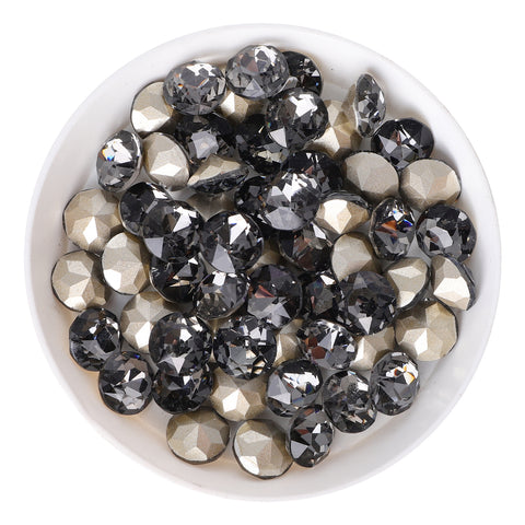 Black Diamond XIRIUS Chaton Shape Glass Pointed Back Fancy Rhinestones WholesaleRhinestone Main image
