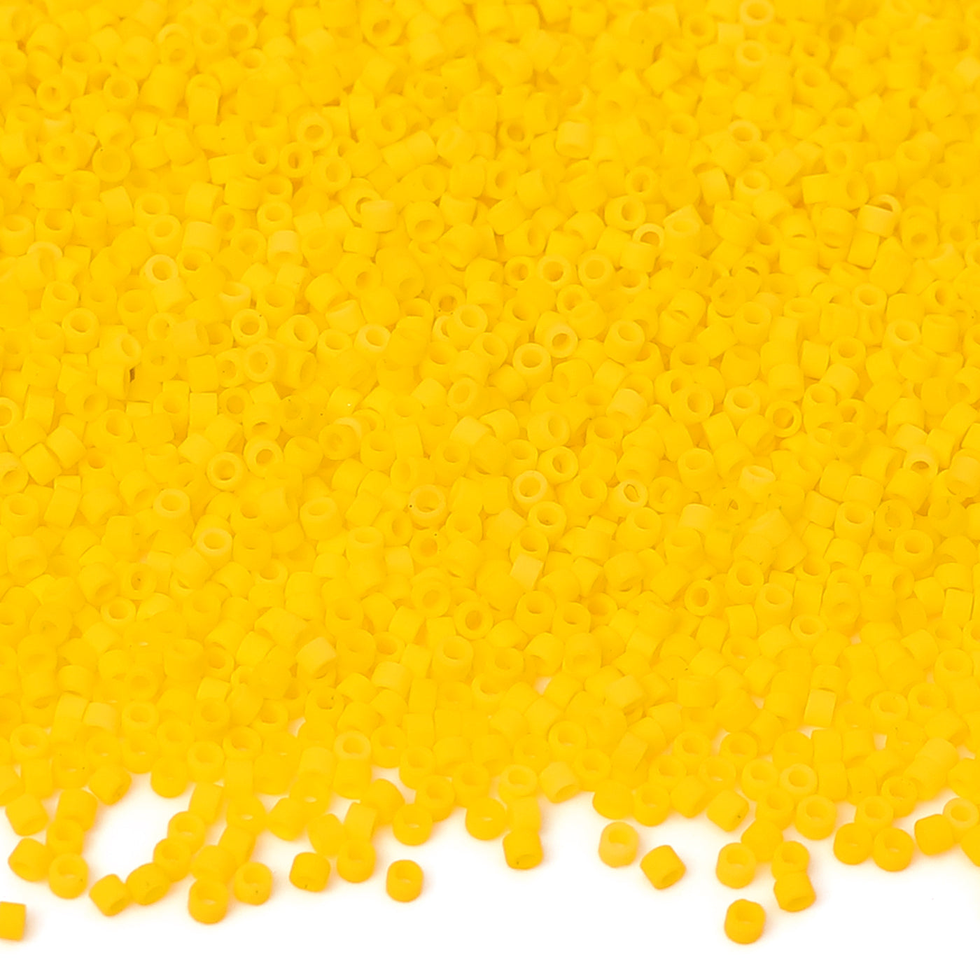 Gelo opaco Giallo scuro colore di alta qualità perline di semi di cilindri di vetro di alta qualità 1,6 mm BS1011 Immagine principale del prodotto