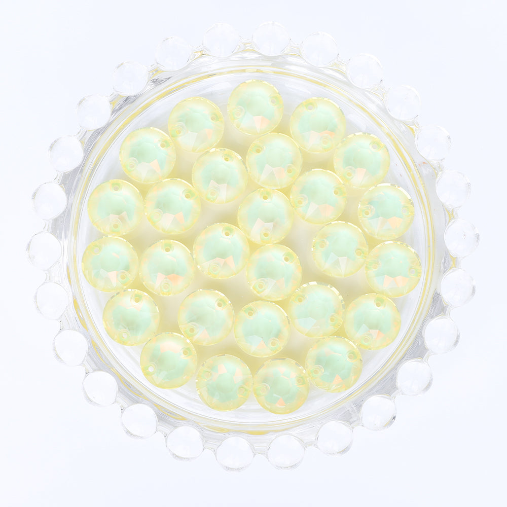 Jonquil AM XIRIUS Round Shape High Quality Glass Sew-on Rhinestones WholesaleRhinestone