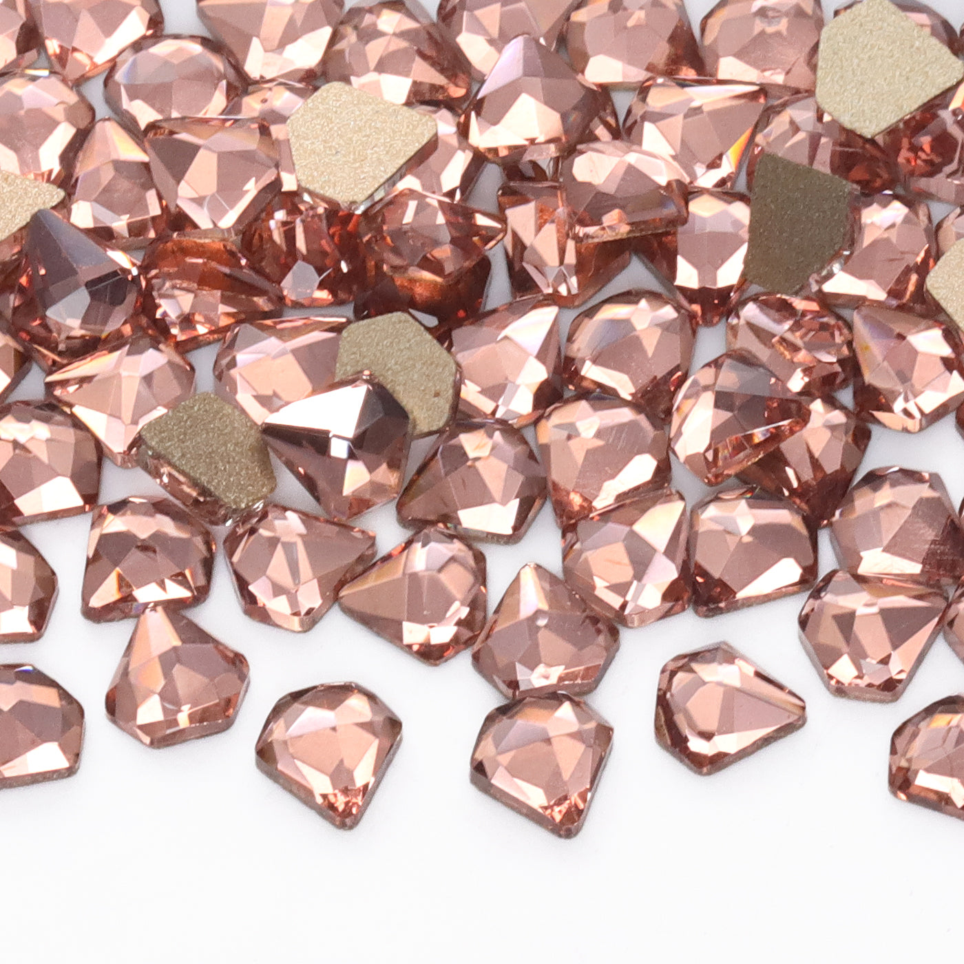 Diamond Shape Champagne Flat Back Fancy Rhinestones WholesaleRhinestone Immagine principale del prodotto