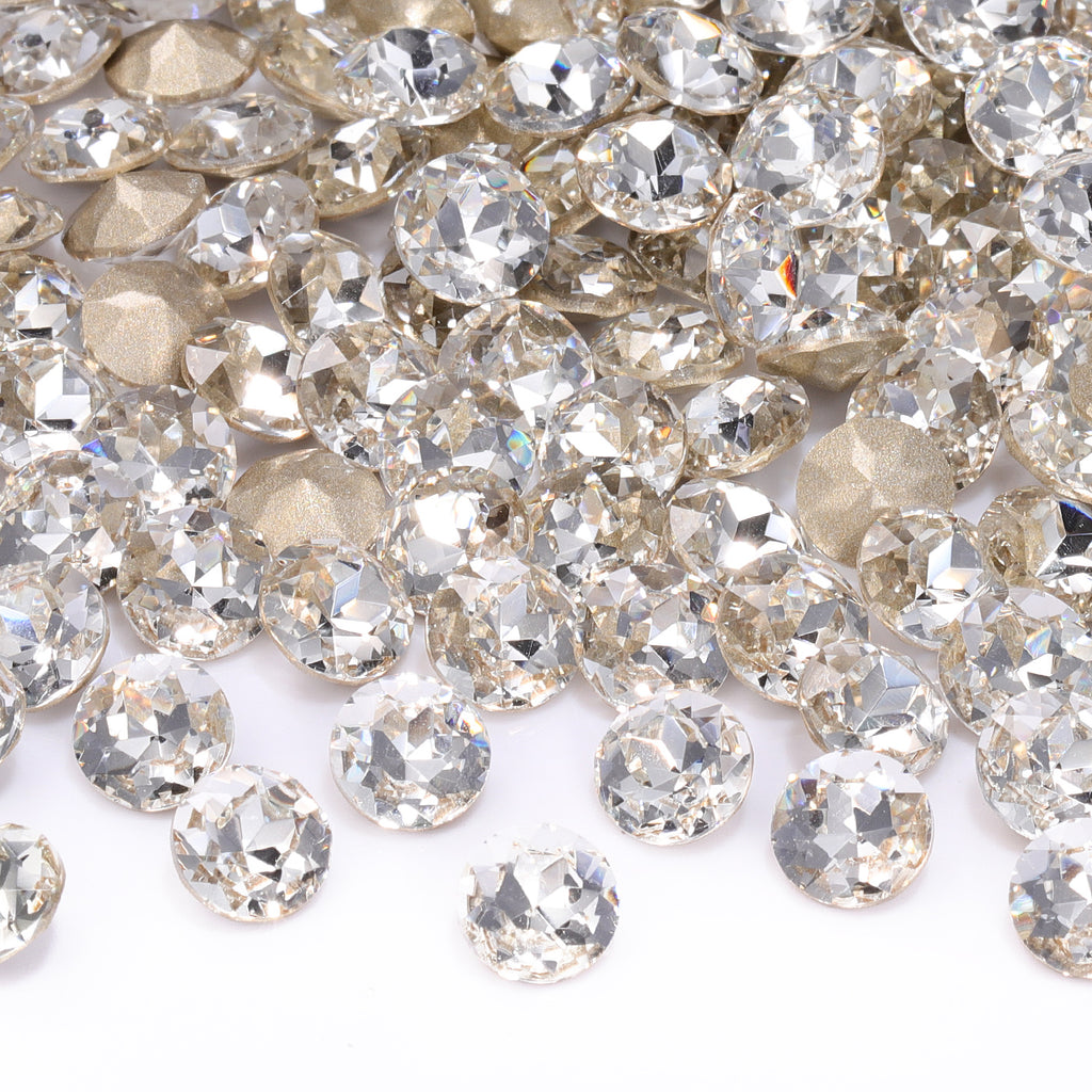 Crystal Gemstone Flower Shape High Quality Glass Pointed Back Fancy Rhinestones WholesaleRhinestone