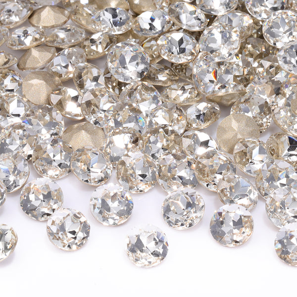 Crystal Gemstone Flower Shape High Quality Glass Pointed Back Fancy Rhinestones WholesaleRhinestone
