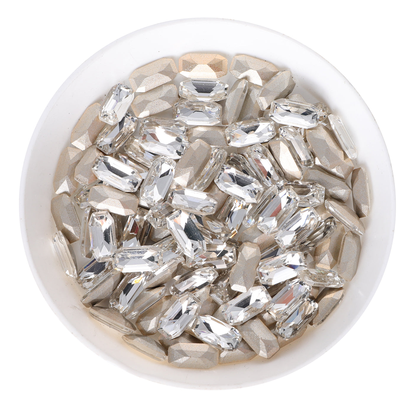 Crystal Elongated Imperial Shape Glass Pointed Back Fancy Rhinestones WholesaleRhinestone メイン画像