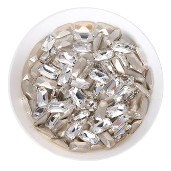 Crystal Elongated Imperial Shape Glass Pointed Back Fancy Rhinestones WholesaleRhinestone