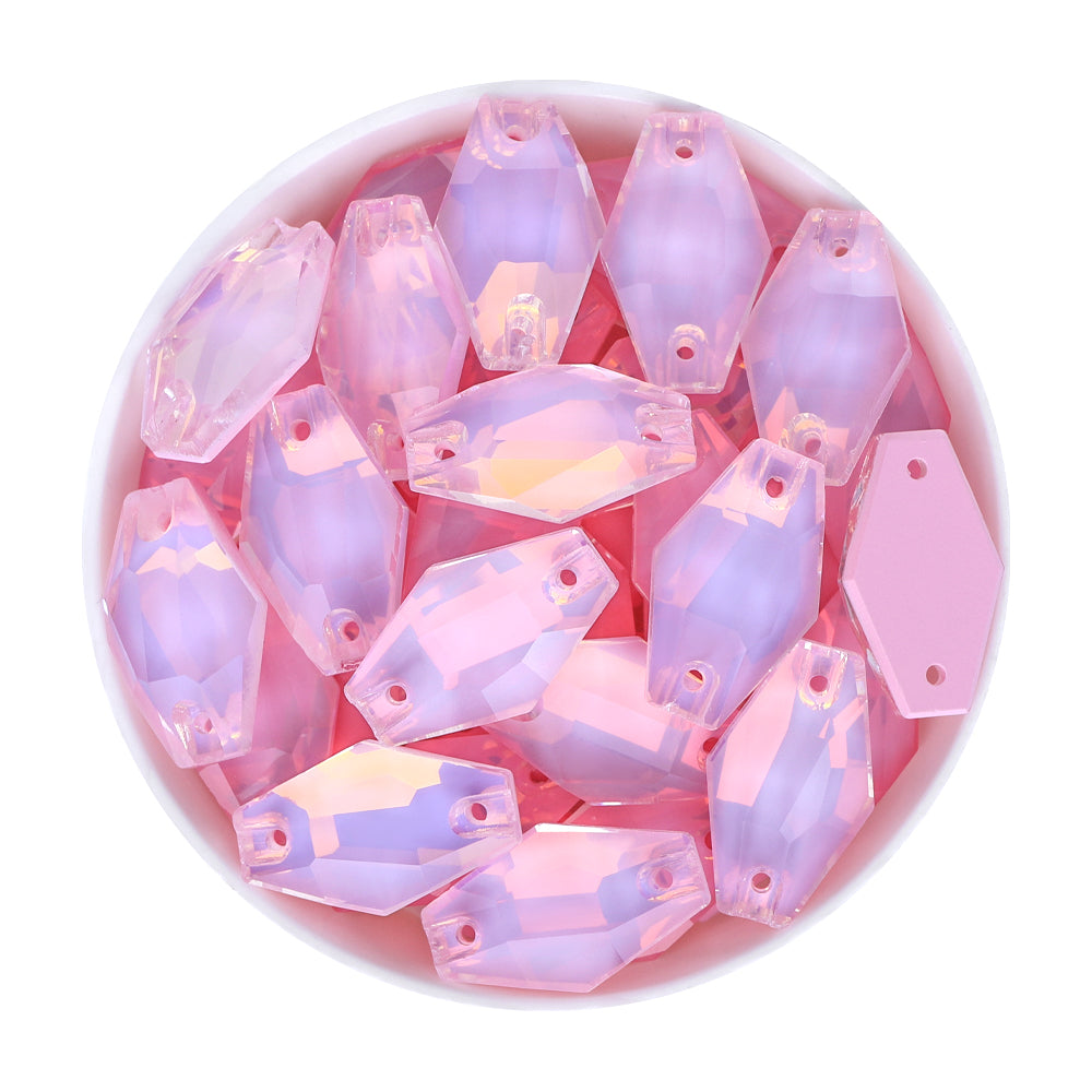 Rosaline AM Hexagon Shape High Quality Glass Sew-on Rhinestones