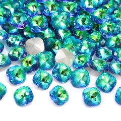 Sphinx Dome Cushion Square Shape High Quality Glass Pointed Back Fancy Rhinestones