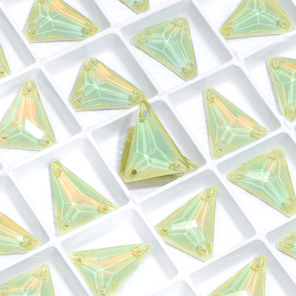 Slim Triangle Shape Jonquil AM High Quality Glass Sew-on Rhinestones WholesaleRhinestone