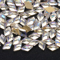 Rhombus Shape Blue Moonlight Flat Back Fancy Rhinestones WholesaleRhinestone