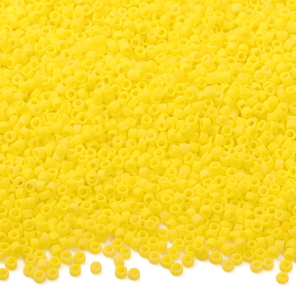 Gelo opaco di colore giallo brillante di alta qualità perle di semi di cilindri di vetro di alta qualità 1,6 mm BS1007