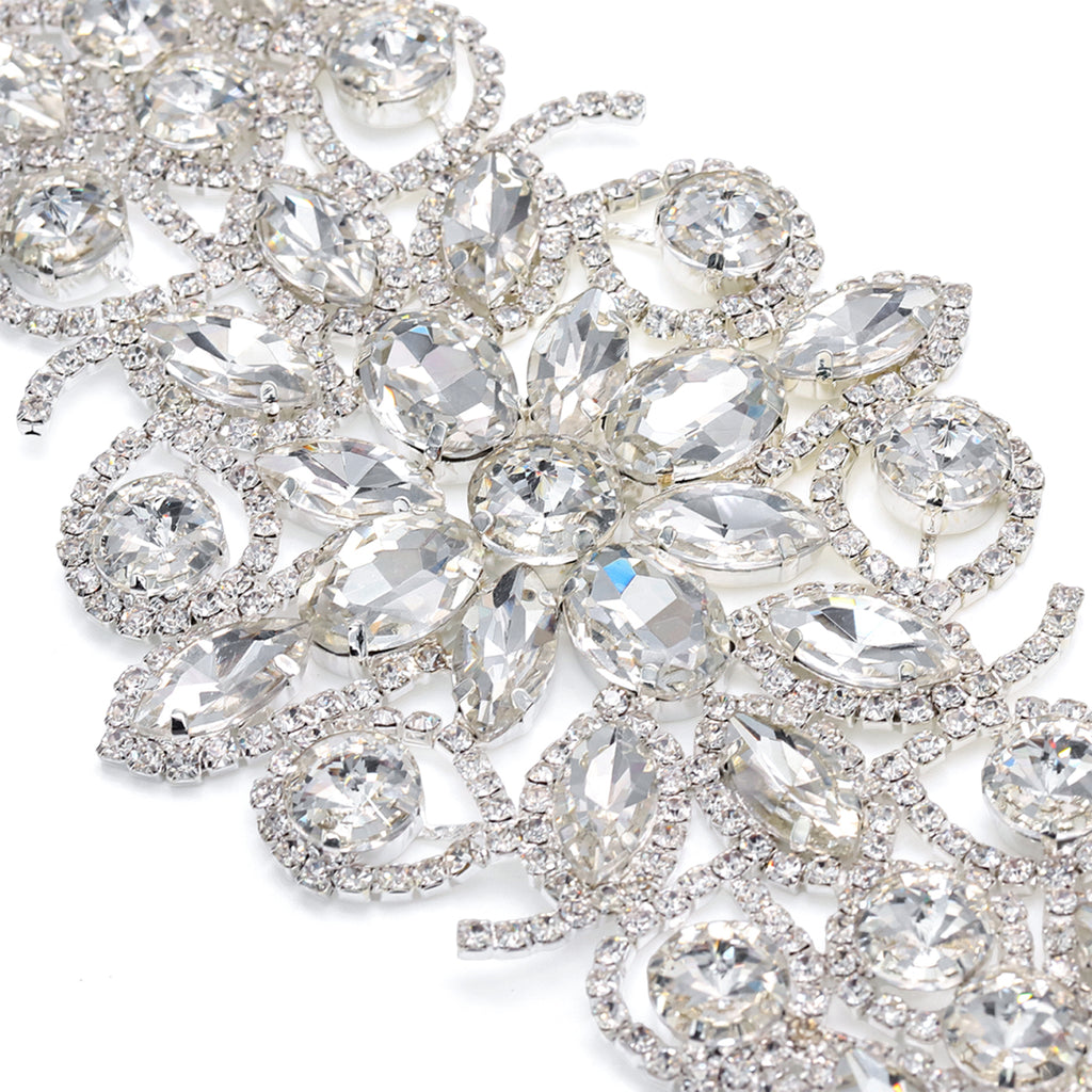 Sew-on Crystal Glass Rhinestone Applique RA427