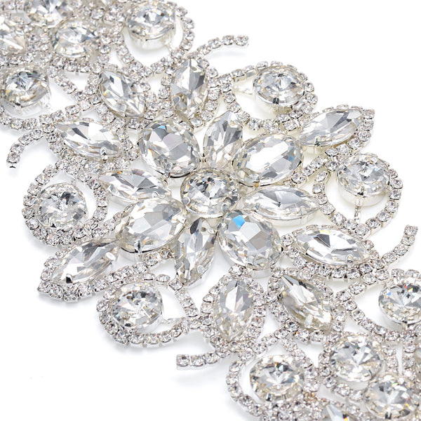 Sew-on Crystal Glass Rhinestone Applique RA427