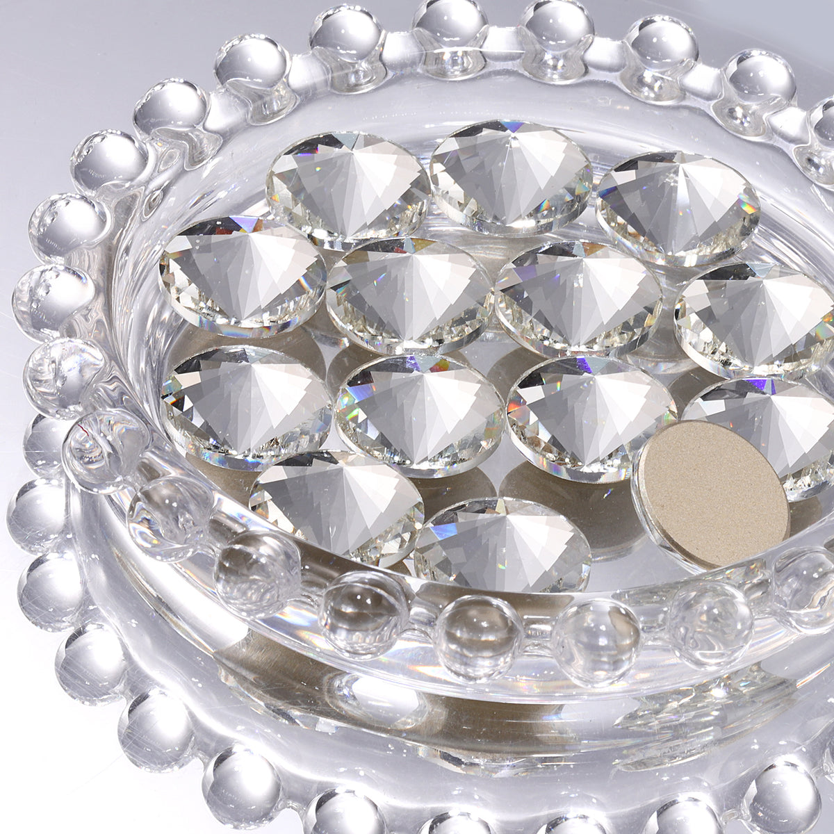 Crystal Rivoli Shape High Quality Glass Beveled Flat Back Rhinestones WholesaleRhinestone