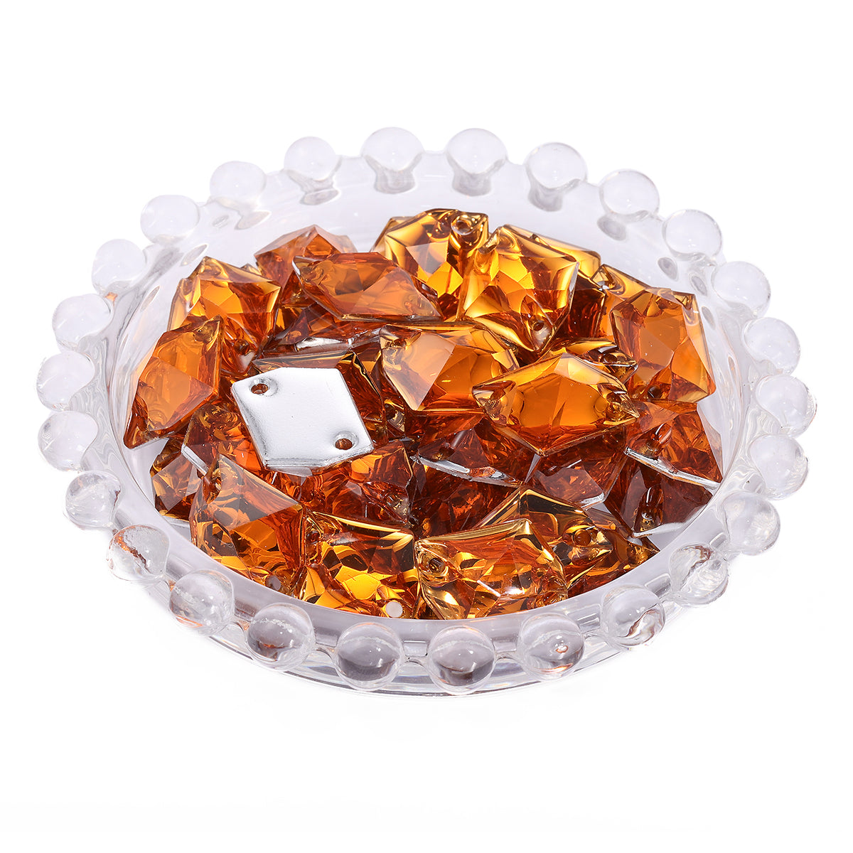 Cosmic Orange Resin Sew-on Rhinestones For Dance Costume WholesaleRhinestone