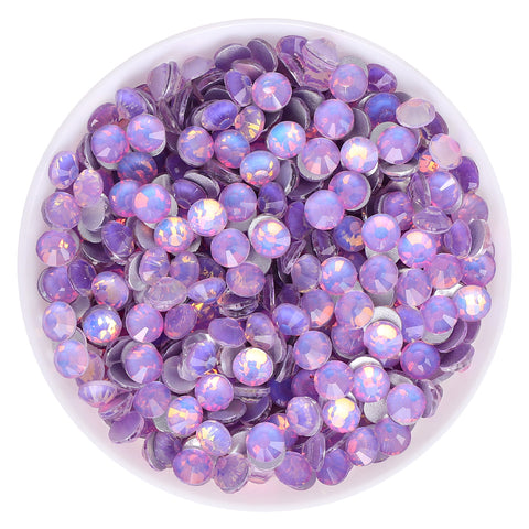 Flashing Light Violet Glass FlatBack Rhinestones Silver Back WholesaleRhinestone Hauptbild