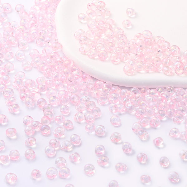 TMAB013 Transparent AB Drop Shape Glass Seed Beads WholesaleRhinestone