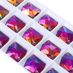 Crystal AB Cósmico Cósmico Rhinestones de costura de vidrio de alta calidad