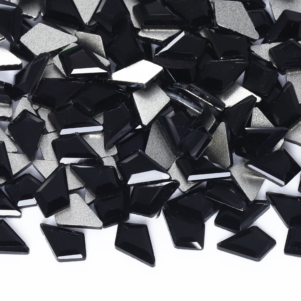 Arrow Shape Black Flat Back Fancy Rhinestones